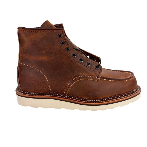 Red Wing 1907 Classic Moc 6-Inch Boots 8.5 D Copper Rough & Tough Made In USA - Picture 2 of 12